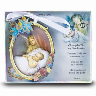 4.5" 3D Wooden Baby Crib Medal