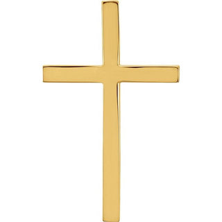 10K Yellow 25.7x15.7 mm Cross Pendant
