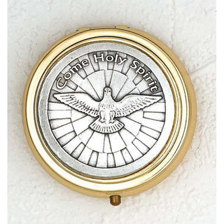 Silver Plated Pyx with Holy Spirit