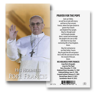 Pope Francis Holy Card