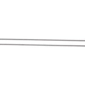 30-inch Continous Curb Link Flat Chain - Sterling Silver