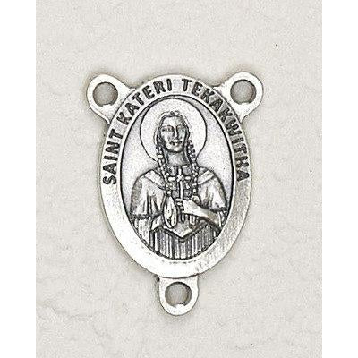25-Pack - Oval St Kateri with Rosary Center