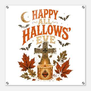 Happy All Hallows' Eve Acrylic Wall Plaque