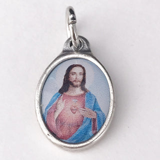 Bulk Sacred Heart Epoxy Bracelet Medals