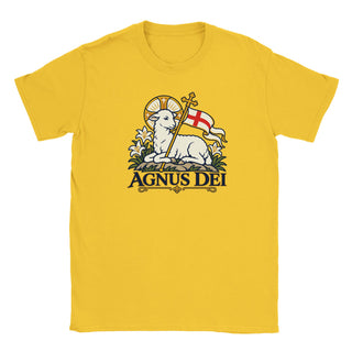 Agnus Dei Gold and Navy T-Shirt - view 7