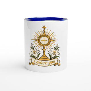 Eucharistic 'I Adore You' Color Mug - view 5