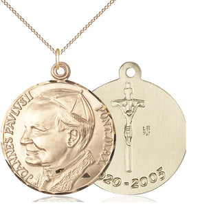 14kt Gold Saint John Paul II Medal