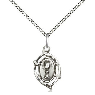 Sterling Silver Communion Medal Religious and Catholic Jewelry