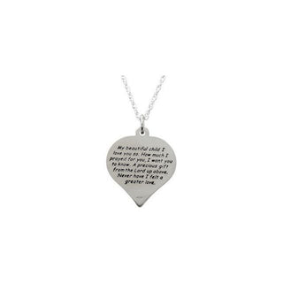 Sterling Silver Heart 18" Necklace