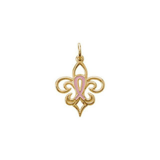 14K Yellow Pink Pourri Pendant