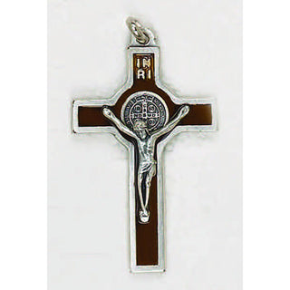 2-inch St. Benedict Cross - Black Enamel