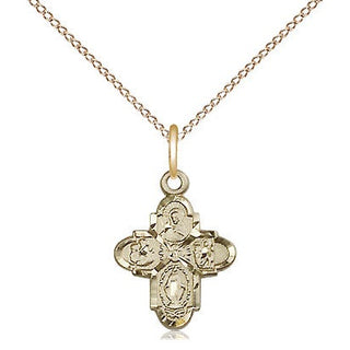 14kt Gold 4-Way Medal