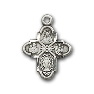 Sterling Silver 4-Way Pendant