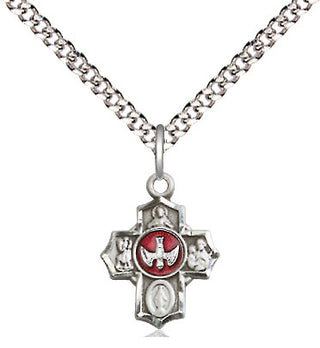 Sterling Silver 5-Way Medal Religious and Catholic Jewelry