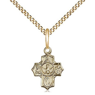 14kt Gold Filled 5-Way Medal Religious and Catholic Jewelry