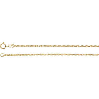 24-inch Rope Chain with Spring Ring - 14K Yellow Gold