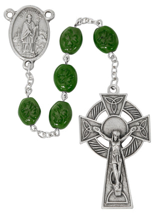 Green Shamrock Celtic Rosary
