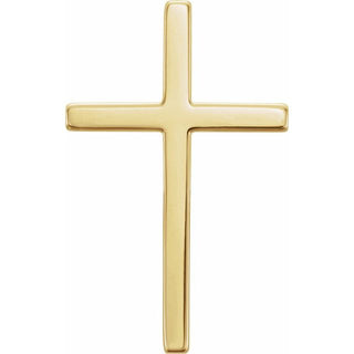 10K Yellow 17.4x11.1 mm Cross Pendant