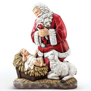 24-Inch Kneeling Santa Slim Profile