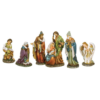 16-Inch 6-Piece Nativity Set With Holy Family, Kings, Angel, Shepherd