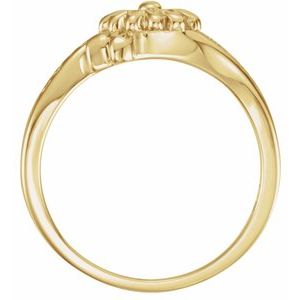 10K Gold Love Waits Chastity Ring