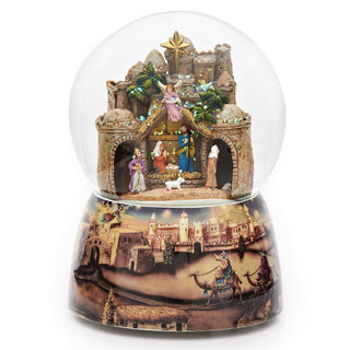 7-Inch Musical Bethlehem Dome Rotating Kings 120Mm