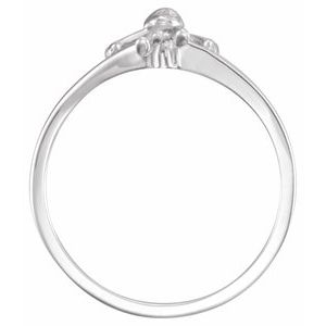 Sterling Silver Cherub Chastity Ring
