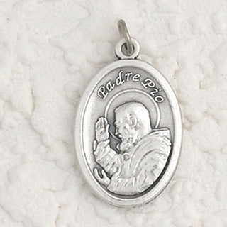 25-Pack - Padre Pio Oxidized Pendant