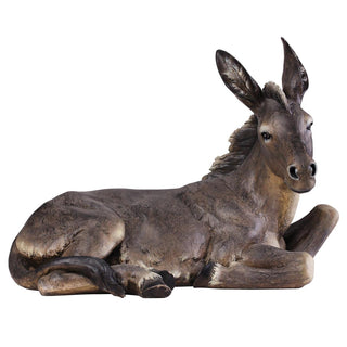 39-Inch Scale Color Donkey Nativity # 19.5-Inch H X 27-Inch W
