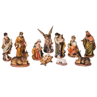6-Inch -11 Pc Set Color Nativity