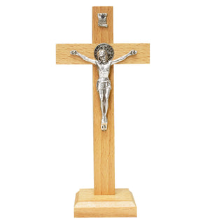 7-inch St. Benedict Brown Standing Crucifix Bagged