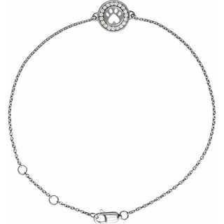 Sterling Silver 1/10 CTW Natural Diamond 7" Bracelet