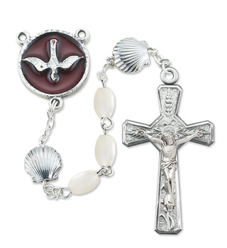 7MM White RCIA Rosary