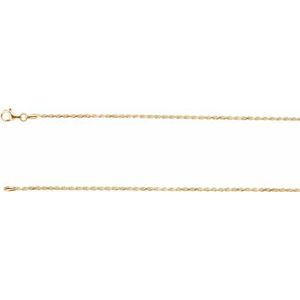 1.5 mm Diamond-Cut Rope Chain