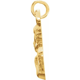 14K Yellow Baby Angel Pendant