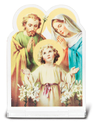 2"X2 3/4" Holy Family Statuette With Base 5-Pack
