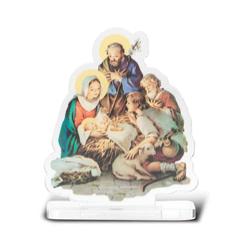 2"X2 3/4" Nativity Statuette With Base 5-Pack
