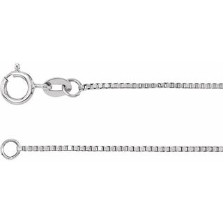 7 Inch Box Bracelet With Spring Ring 14K Yellow Gold