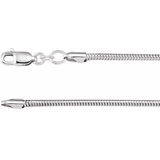 1 mm Round Snake Chain 