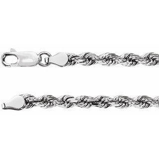7 Inch Diamond Cut Rope Bracelet With Lobster Clasp 14K Yellow Gold Ch946 101 P