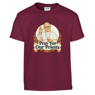 Pray for Our Priests Pope Francis Kids T-Shirt - view 7