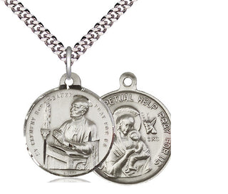 Sterling Silver Saint Clement Hofbauer Pendant Necklace