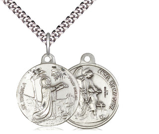 Sterling Silver Saint Monica Pendant Necklace