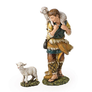 27-Inch Scale 2-Piece St Shepherd/Lamb Nativity - 23-Inch
