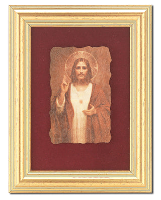 Sacred Heart of Jesus Italian Fresco Plaque