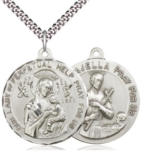 Sterling Silver Our Lady Perpetual Help Pendant Necklace