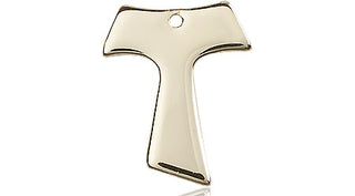 14kt Gold Tau Cross Medal