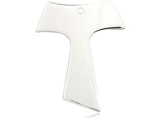 Sterling Silver Tau Cross Medal Catholic Jewelry