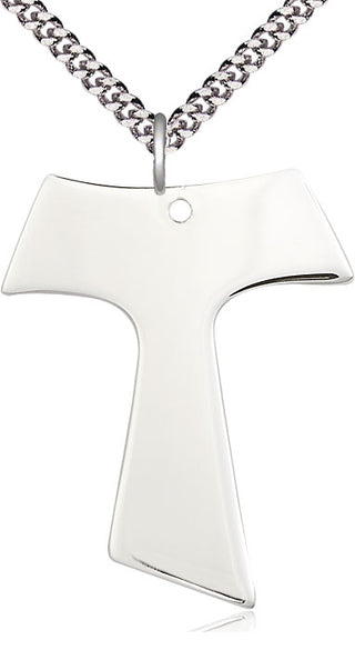 Sterling Silver Tau Cross Medal Catholic Jewelry