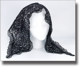 Black Chapel Veil Mantilla